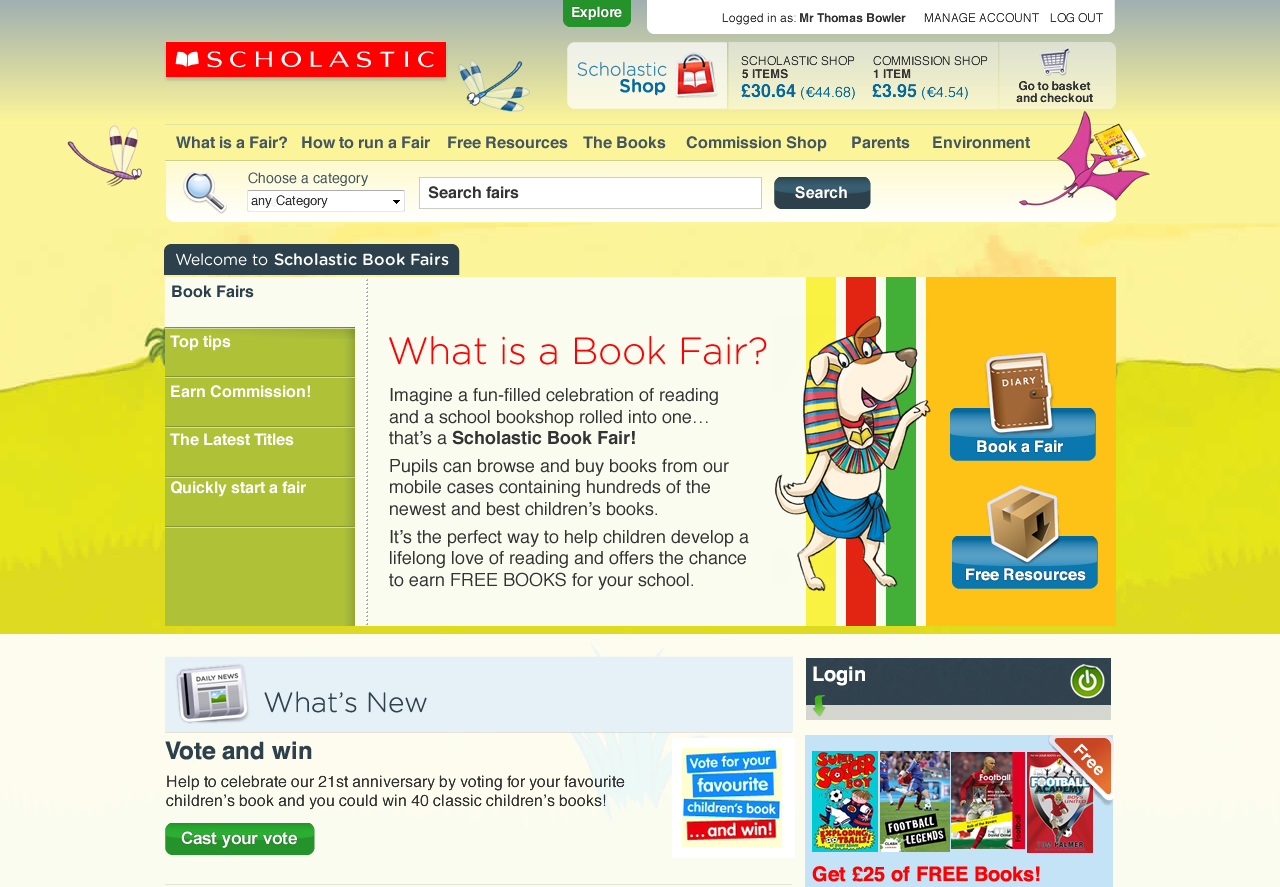 Scholastic homepage screenshot